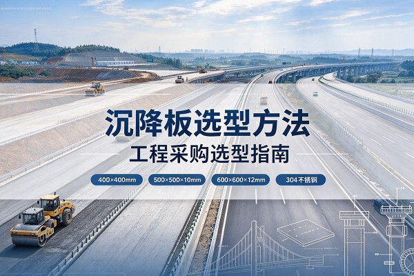 札达沉降板选择方法