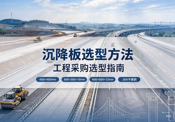 札达沉降板选择方法